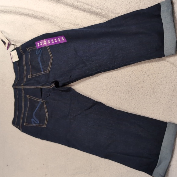 Sz 14 Santana Jeans Mid-Rise straight leg Capri style classic Fit jeans. - Picture 6 of 7